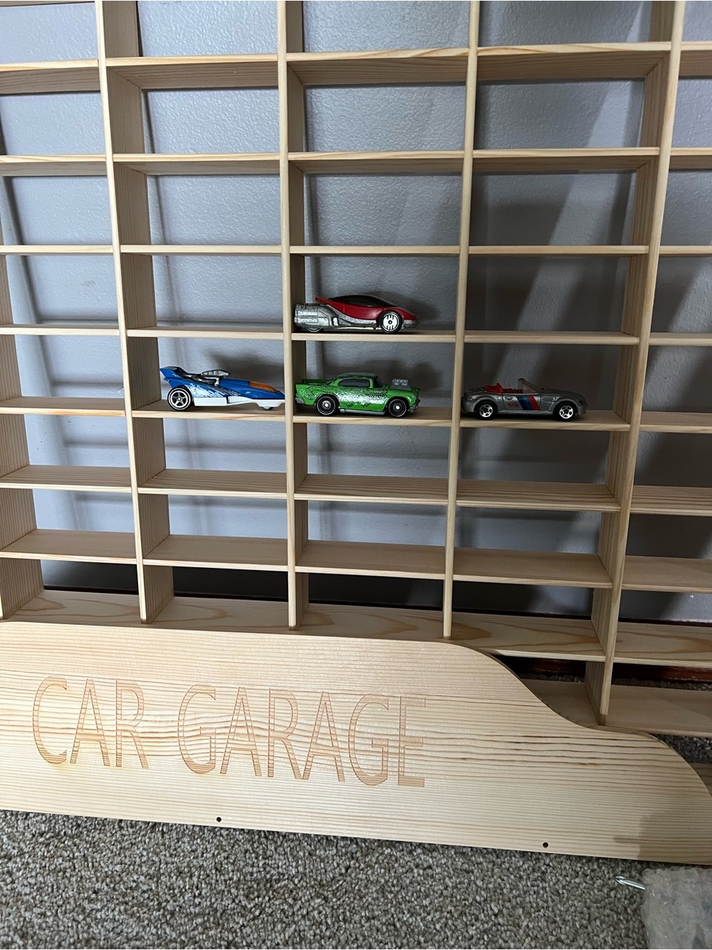 Toy Car Display Garage Rack